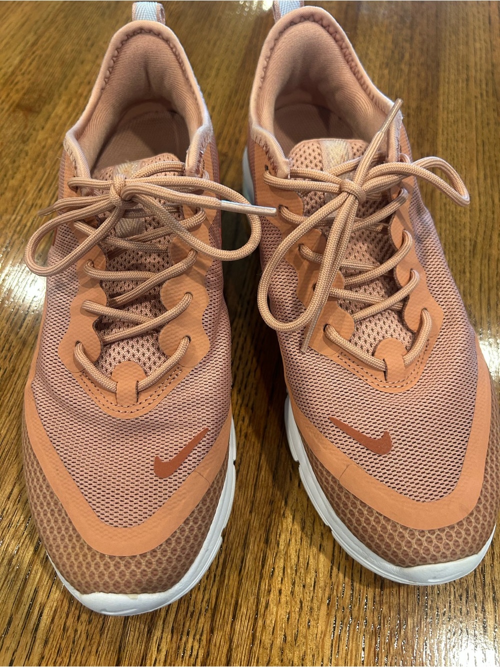 Nike Pink Peach Mesh Running Shoes